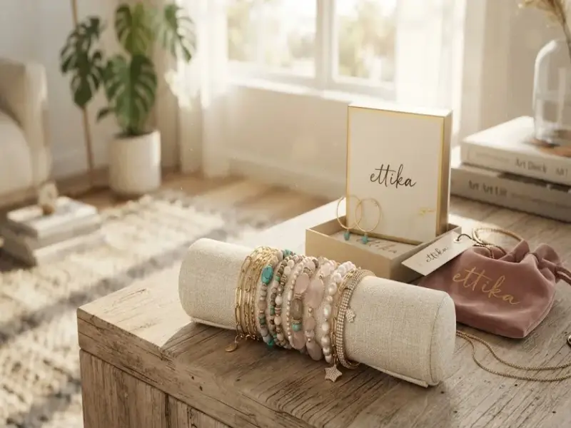 Ettika Layered Necklace Sets Earrings Bracelets Rings Hair Accessories and Jewelry Bundles